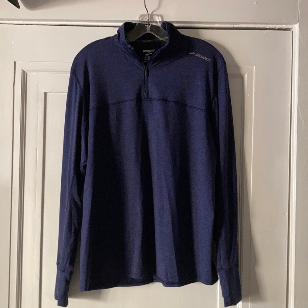 Brooks 1/4 zip men’s M long sleeve running shirt